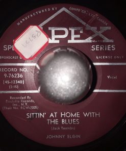 Johnny Elgin - Sittin' At Home With The Blues / Yes, I Love You (7", Single) (Very Good Plus (VG+))