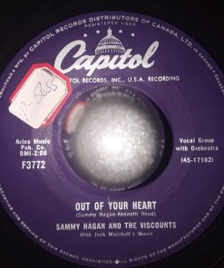 Sammy Hagan And The Viscounts With Jack Marshall's Music - Out Of Your Heart (7", Single) (Very Good Plus (VG+))