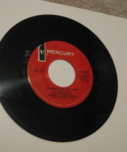 Alternative view of Roy Drusky & Priscilla Mitchell - Slippin' Around / Trouble On Our Line (7", Single) (Very Good (VG))