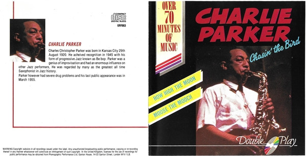 Charlie Parker - Chasin' The Bird (CD, Comp) (Near Mint (NM or M-)) - Image 5