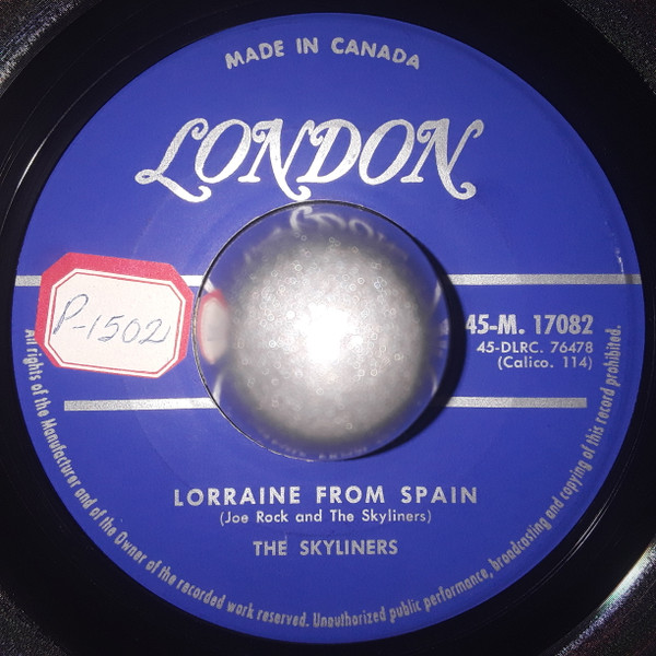 The Skyliners - How Much / Lorraine From Spain (7", Single) (Very Good Plus (VG+)) - Image 2