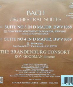 Alternative view of Johann Sebastian Bach, Brandenburg Consort, Roy Goodman - Orchestral Suites 3 & 4 • Concerto Movement In D • Sinfonia (CD, Album) (Near Mint (NM or M-))