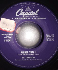 Ed Townsend - Richer Than I / Getting By WIthout You (7", Single) (Very Good Plus (VG+))