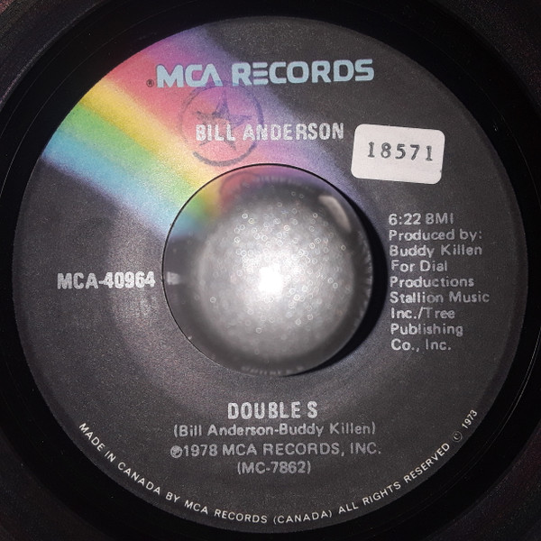 Bill Anderson (2) - Double S (7", Single) (Very Good (VG))