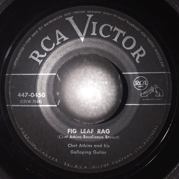 Chet Atkins - Country Gentleman / Fig Leaf Rag (7", Single) (Very Good (VG)) - Image 2