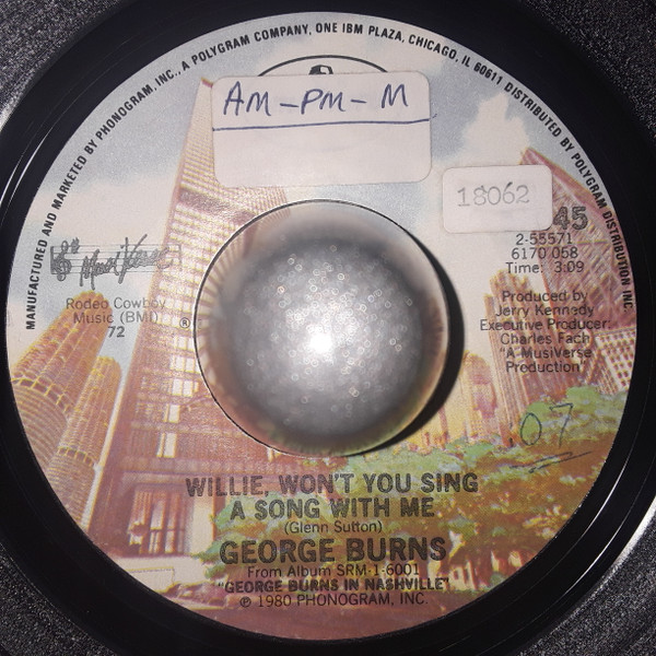 George Burns - Just Send Me One (7") (Very Good Plus (VG+)) - Image 2