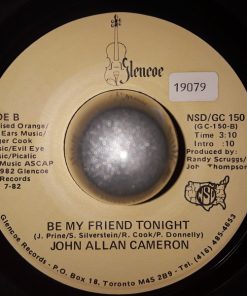 Alternative view of John Allan Cameron - Overnight Success / Be My Friend Tonight (7", Single) (Very Good Plus (VG+))