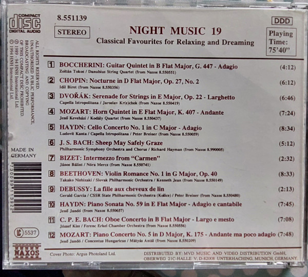 Various - Night Music 19 (CD, Comp) (Near Mint (NM or M-)) - Image 2