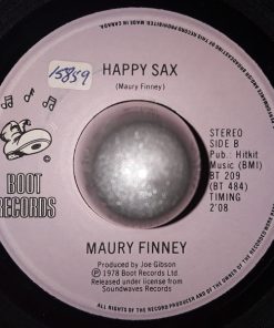 Alternative view of Maury Finney - I Don't Wanna Cry / Happy Sax  (7", Single) (Very Good Plus (VG+))