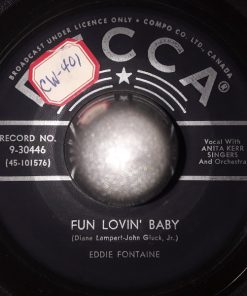 Alternative view of Eddie Fontaine - Honky Tonk Man / Fun Lovin' Baby (7") (Very Good Plus (VG+))