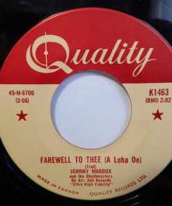 Johnny Maddox (2) And The Rhythmasters - Farewell To Thee (Aloha Oe) / Boppin (7") (Near Mint (NM or M-))