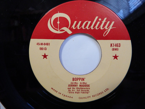 Johnny Maddox (2) And The Rhythmasters - Farewell To Thee (Aloha Oe) / Boppin (7") (Near Mint (NM or M-)) - Image 2