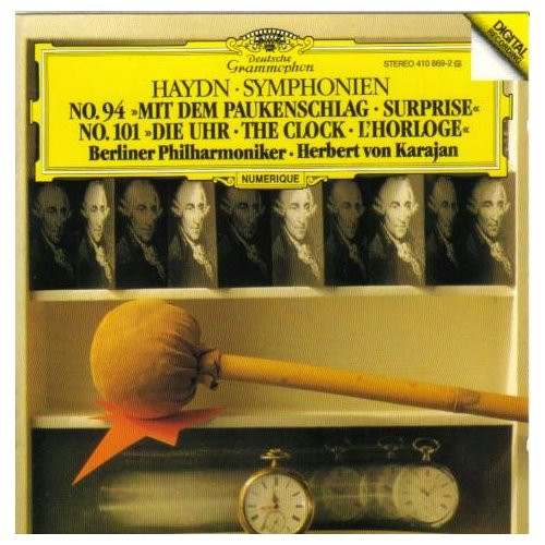 Joseph Haydn, Berliner Philharmoniker • Herbert von Karajan - Symphonien No. 94 »Mit Dem Paukenschlag = Surprise« • No. 101 »Die Uhr = The Clock = L'Horloge« (CD, Album) (Near Mint (NM or M-))