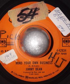 Jimmy Dean - Mind Your Own Business / I Really Don't Want To Know (7", Single) (Very Good (VG))