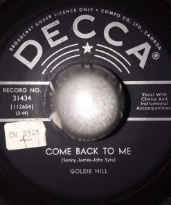 Alternative view of Goldie Hill - Little Boy Blue / Come Back To Me (7") (Very Good Plus (VG+))