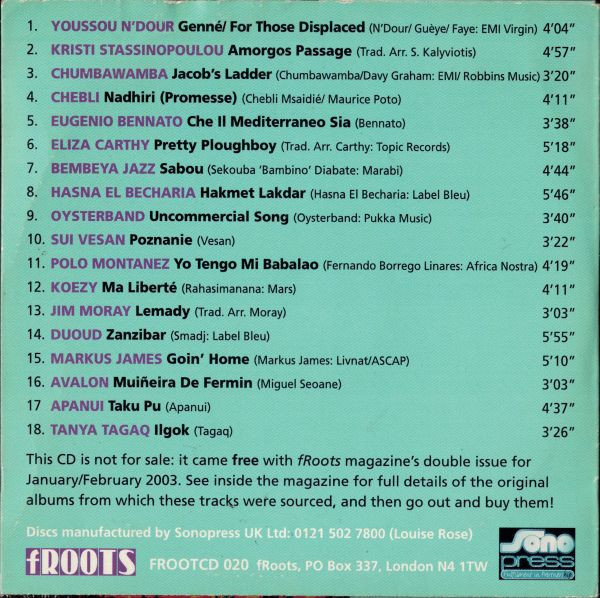 Various - fRoots No. 20 (CD, Comp) (Mint (M)) - Image 2