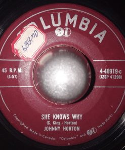 Alternative view of Johnny Horton - The Woman I Need / She Knows Why (7", Single) (Very Good Plus (VG+))