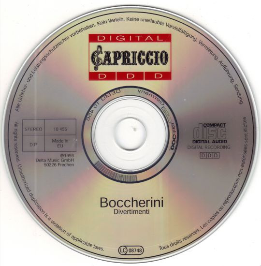 Luigi Boccherini - Divertimenti (CD, Album) (Near Mint (NM or M-)) - Image 3