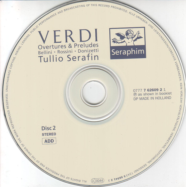 Gioacchino Rossini, Giuseppe Verdi, Gaetano Donizetti - Ouvertures (CD) (Near Mint (NM or M-)) - Image 5