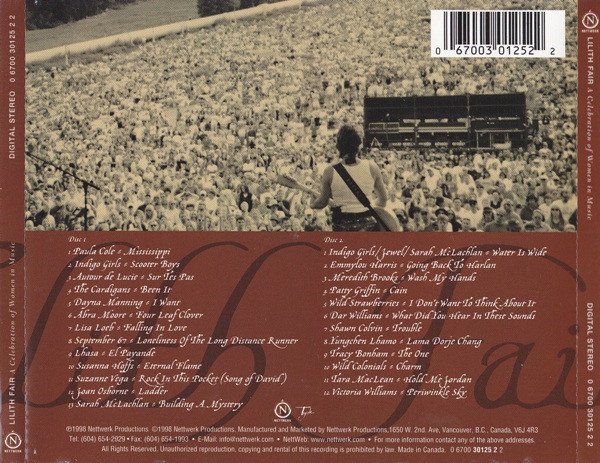 Various - Lilith Fair (A Celebration Of Women In Music) (2xCD, Album) (Near Mint (NM or M-)) - Image 2