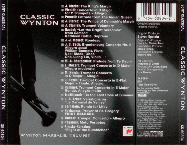 Wynton Marsalis - Classic Wynton (CD, Comp) (Mint (M)) - Image 4