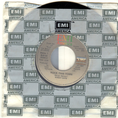 Stray Cats - Rock This Town (7", Single) (Near Mint (NM or M-)) - Image 3