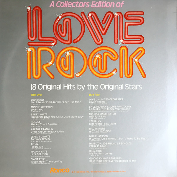Various - Love Rock (LP, Comp) (Mint (M)) - Image 2