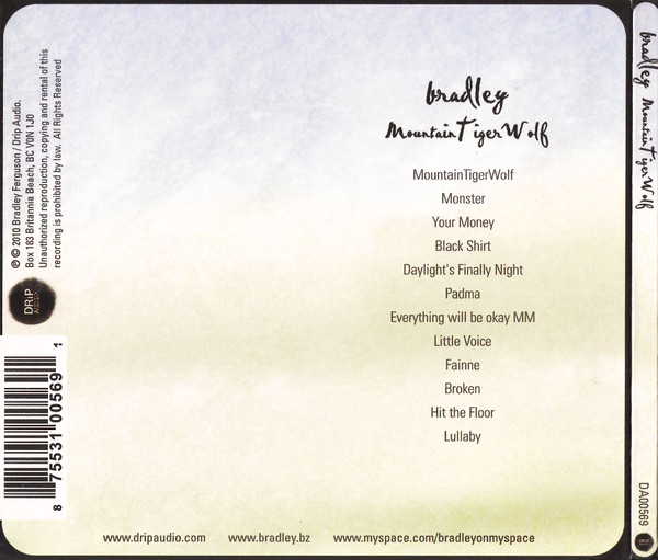 Bradley (5) - Mountain Tiger Wolf (CD, Album) (Near Mint (NM or M-)) - Image 2