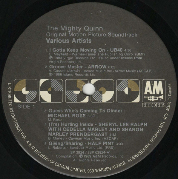 Various - The Mighty Quinn (Original Motion Picture Soundtrack) (LP, Comp) (Mint (M)) - Image 3