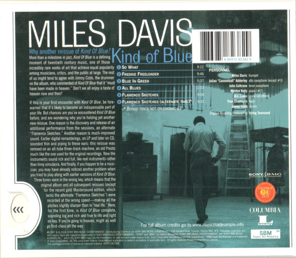 Miles Davis - Kind Of Blue (CD, Album, RE, RM, Dis) (Near Mint (NM or M-)) - Image 2