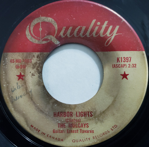 The Mulcays - Dipsy Doodle / Harbor Lights (7", Single) (Near Mint (NM or M-)) - Image 2