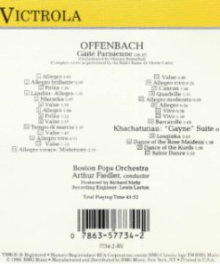 Alternative view of Jacques Offenbach, Aram Khatchaturian, Boston Pops Orchestra, Arthur Fiedler - Gaîté Parisienne / "Gayne" Suite (CD, RM) (Mint (M))