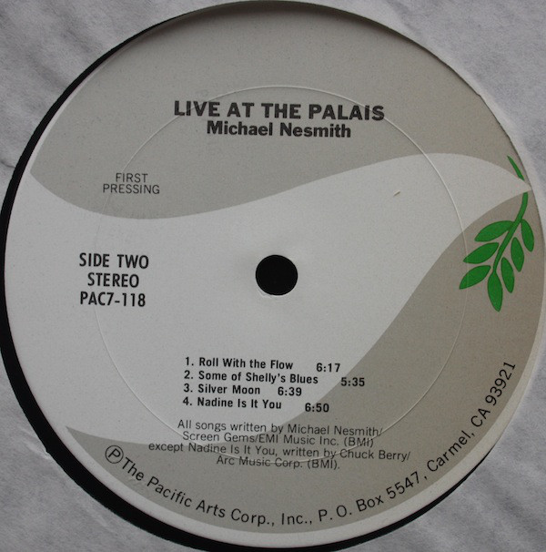 Michael Nesmith - Live At The Palais (LP, Album, Ter) (Mint (M)) - Image 3