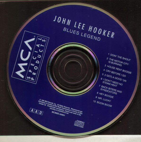 John Lee Hooker - Blues Legend (CD, Comp) (Mint (M)) - Image 3