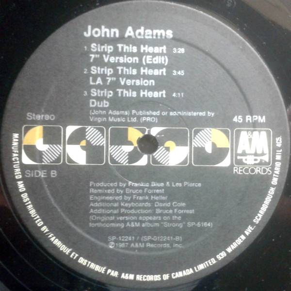 John Adams (3) - Strip This Heart (12") (Mint (M)) - Image 4