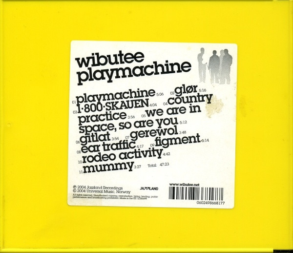 Wibutee - Playmachine (CD, Album) (Near Mint (NM or M-)) - Image 3
