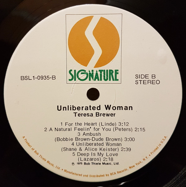Teresa Brewer - Unliberated Woman (LP, Album) (Mint (M)) - Image 4