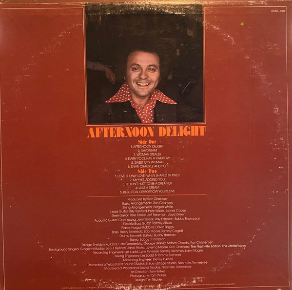 Johnny Carver - Afternoon Delight (LP, Album) (Mint (M)) - Image 2