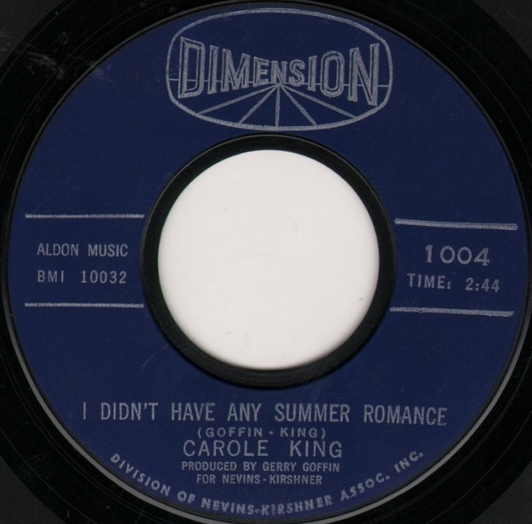 Carole King - School Bells Are Ringing / I Didn't Have Any Summer Romance (7", Single) (Very Good Plus (VG+)) - Image 2