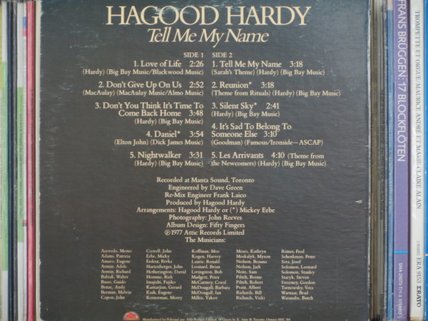 Hagood Hardy - Tell Me My Name (LP) (Mint (M)) - Image 2