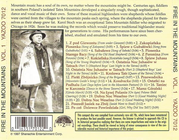 The Karol Stoch Band - Fire In The Mountains Vol. 1 (Polish Mountain Fiddle Music) (CD, Comp, RM) (Mint (M)) - Image 3