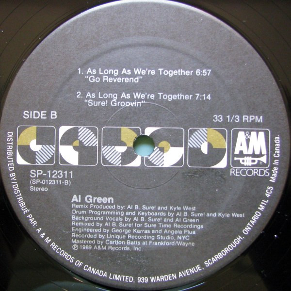 Al Green - As Long As We're Together (12", Single) (Mint (M)) - Image 2