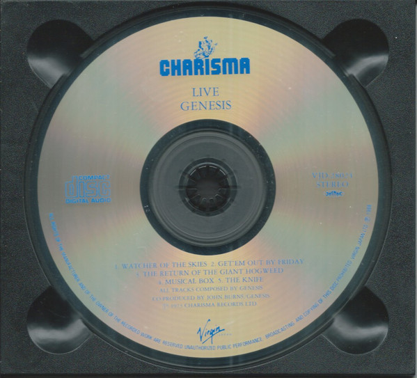 Genesis - Live (CD, Album, RE) (Near Mint (NM or M-)) - Image 2