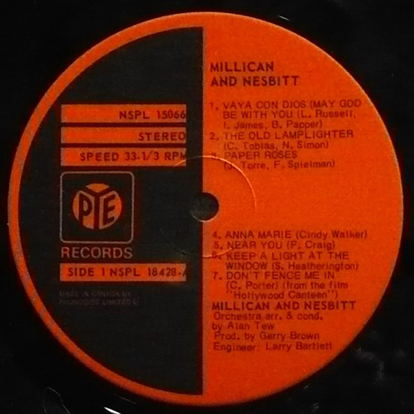 Millican & Nesbitt - Millican And Nesbitt (LP, Album) (Mint (M)) - Image 3