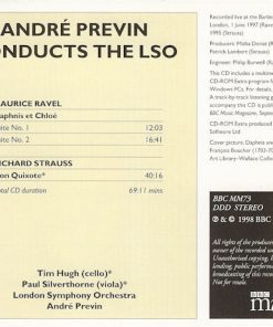 Alternative view of Maurice Ravel • Richard Strauss, André Previn Conducts The London Symphony Orchestra - Ravel: Daphnis Et Chloé Suites Nos 1 & 2 • Strauss: Don Quixote (CD, Album, Enh) (Near Mint (NM or M-))