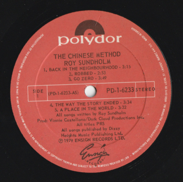 Roy Sundholm - The Chinese Method (LP, Album) (Mint (M)) - Image 3