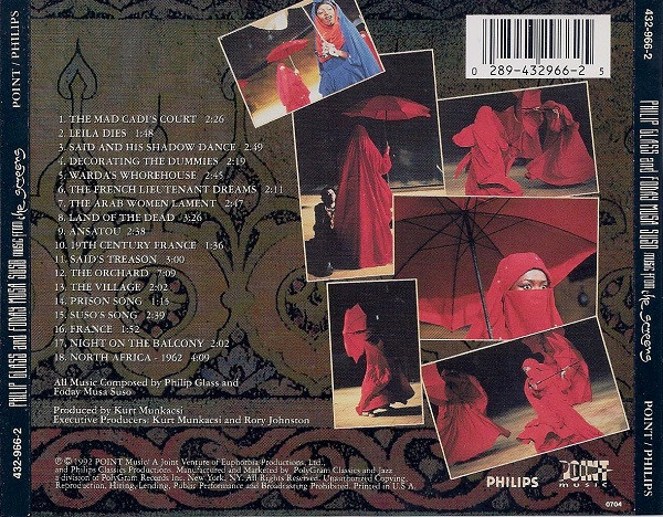 Philip Glass And Foday Musa Suso - Music From The Screens (CD, Album) (Near Mint (NM or M-)) - Image 2