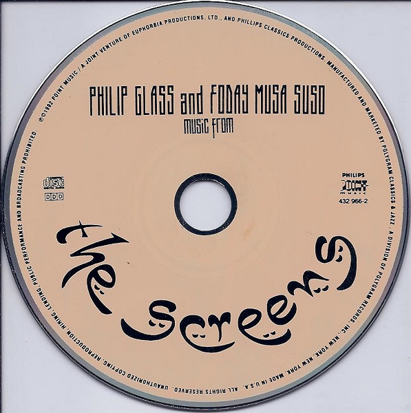 Philip Glass And Foday Musa Suso - Music From The Screens (CD, Album) (Near Mint (NM or M-)) - Image 3