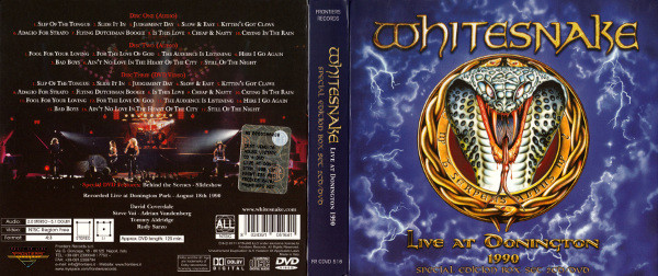 Whitesnake - Live At Donington 1990 (Special Edition Box Set 2CD/DVD) (2xCD, Album + DVD-V, NTSC + S/Edition, Dig) (Near Mint (NM or M-)) - Image 4