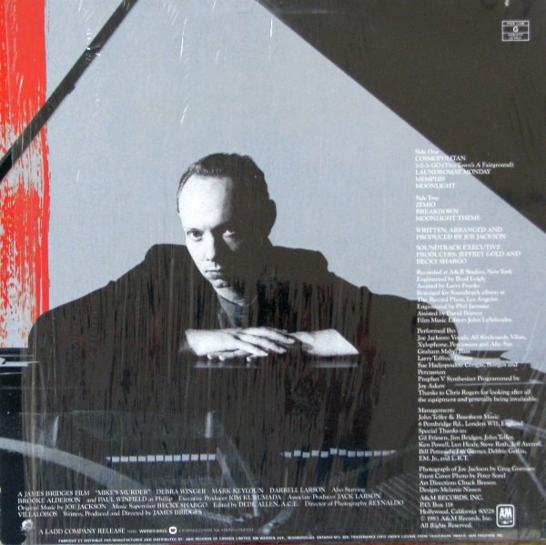 Joe Jackson - Mike's Murder - The Motion Picture Soundtrack (LP, Album) (Mint (M)) - Image 2